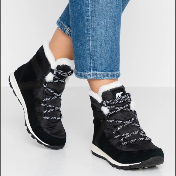 SOREL WHITNEY SHORT LACE Waterproof Boot/Black # - Picture 10 of 10